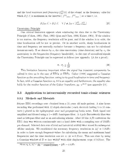 Quantitative analysis of EEG signals: Time-frequency methods and ...