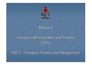 Module 5 Company Administration and Finance - Malta Institute of ...