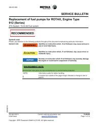 SERVICE BULLETIN Replacement of fuel ... - Rotax-Owner.com