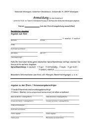 Zum Anmeldeformular - Gemeinde Wennigsen