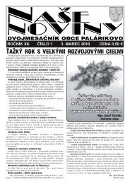 Číslo 1/2010 - Obec Palárikovo