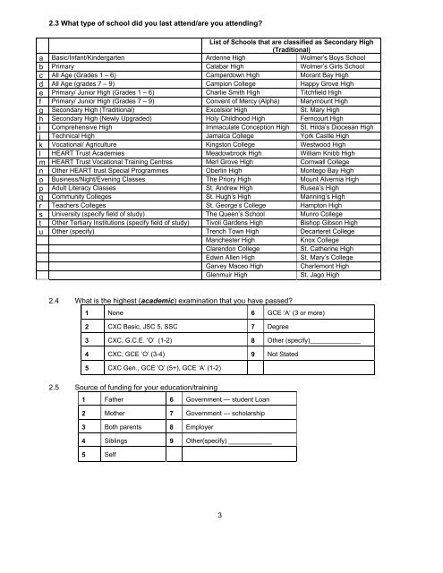 The Transition of Jamaican - International Labour Organisation ...