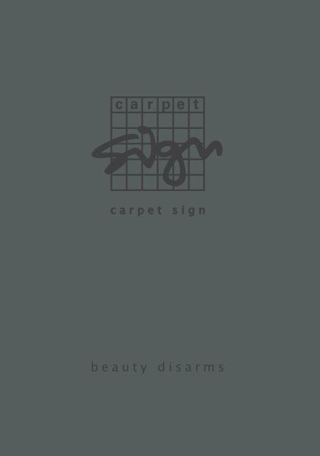 beauty disarms - Carpet Sign-Carpet Sign