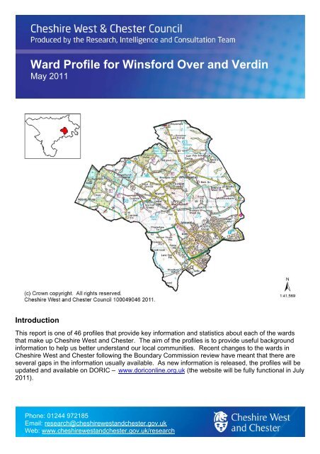 Winsford Over and Verdin Ward Profile - West Cheshire Together