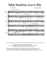 What Wondrous Love Is This: Choral Introit for Lent (pdf)