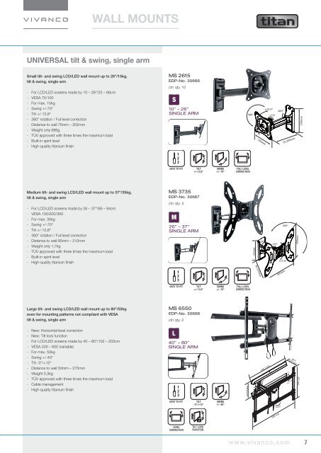 wall mounts - Vivanco