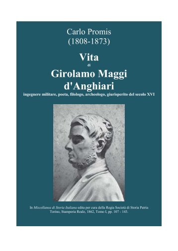 Vita Girolamo Maggi d'Anghiari - Libreria Militare Ares