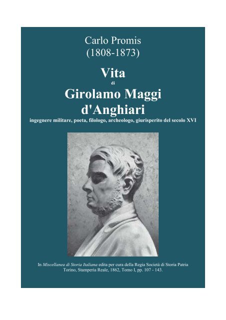 Vita Girolamo Maggi d'Anghiari Libreria Militare Ares