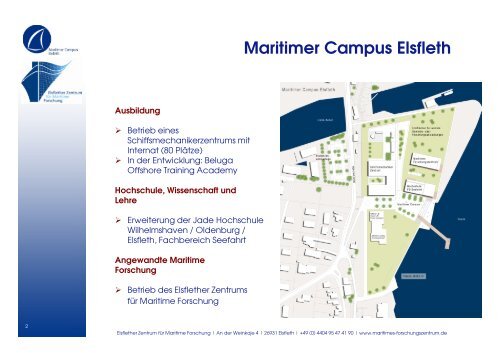 Maritimer Campus Elsfleth Elsflether Zentrum fÃ¼r Maritime Forschung