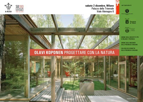 OLAVI KOPONEN PROGETTARE CON LA NATURA - Infobuild