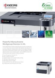 PDF Brochure - KYOCERA Document Solutions