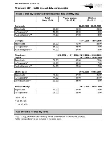 pdf of the complete price list - Ski Snowboard Europe