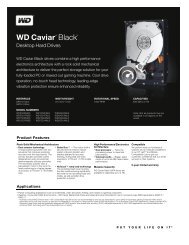 WD Caviar Black Series Disti Spec Sheet - Inet.se