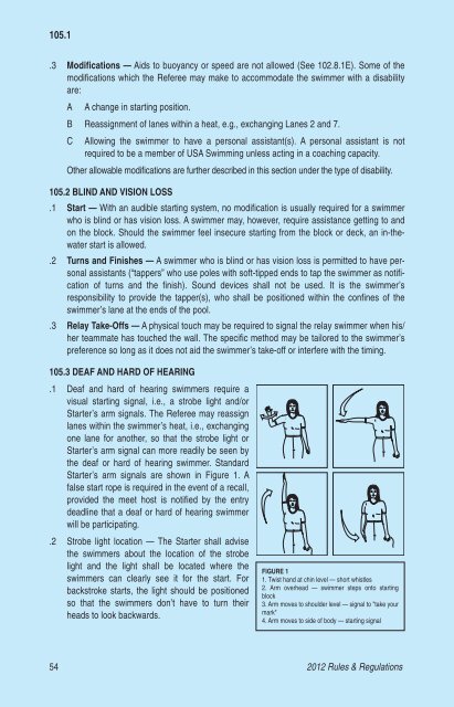 2012 USA Swimming Rule Book