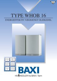 Type WHOB 16 - Baxi