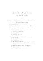 Â´Algebra â Primeira Lista de ExercÂ´Ä±cios - staticfly.net