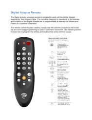 Digital Adapter Remote - Time Warner Cable