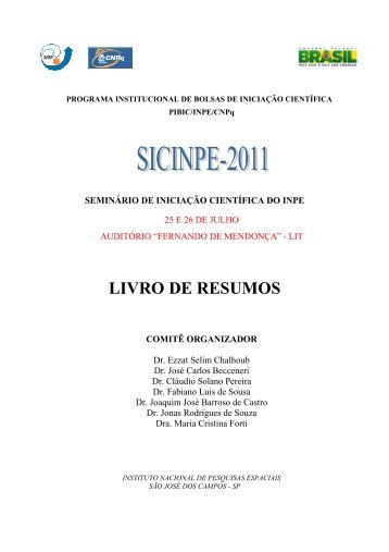 LIVRO DE RESUMOS - Inpe