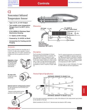 Controls CI Temperature Sensor - Chromalox Precision Heat and ...