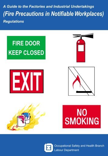 Fire Precautions in Notifiable Workplaces