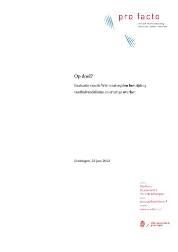 "Op doel?" PDF document | 121 pagina's - Rijksoverheid.nl