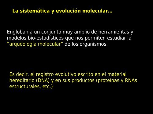 evolución molecular