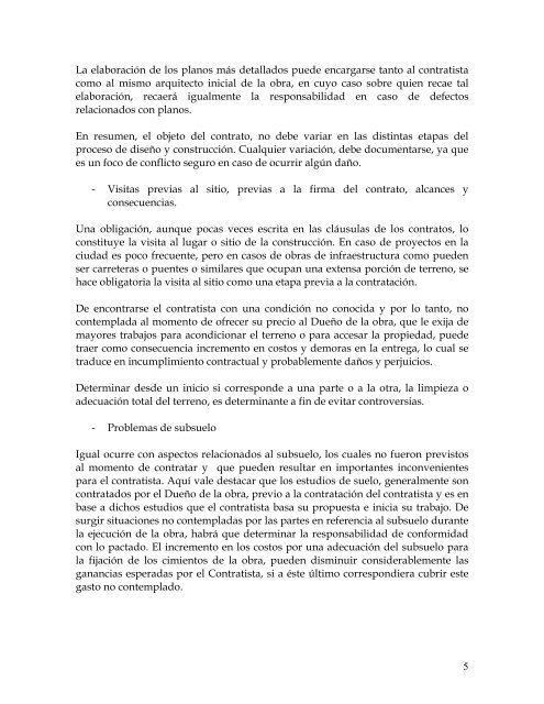 El arbitraje en materia de construcciÃ³n - Infante & PÃ©rez Almillano