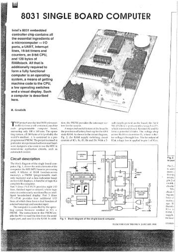 8031 Single Board Computer