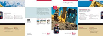 Leica PowerDigger Plus Brochure - Scanlaser