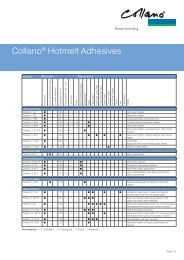 CollanoÂ® Hotmelt Adhesives