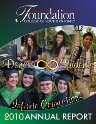 2010 - College of Southern Idaho