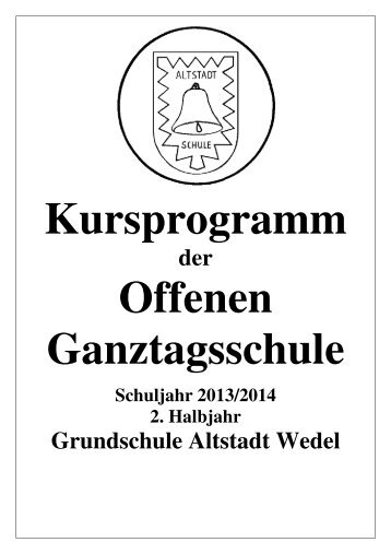 Programmheft 2.Halbjahr 2013-2014 Entwurf - Altstadtschule Wedel