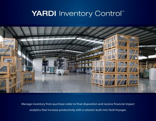 YARDI Inventory Control™