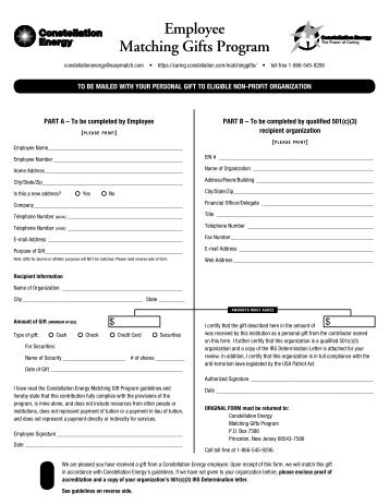 Ford matching gift form #7