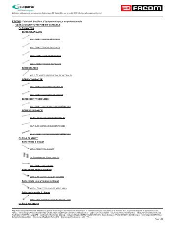 FACOM - Fabricant d'outils et d'ÃƒÂ©quipements pour les ... - TraceParts