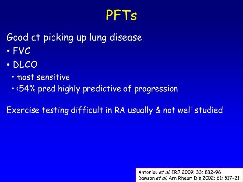 Collagen vascular disease in the lungs