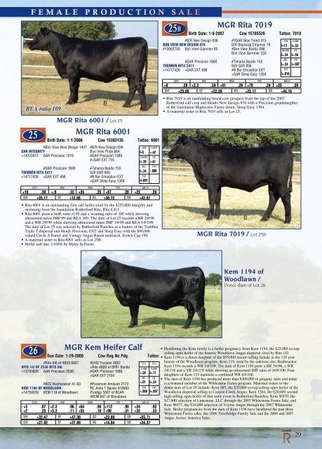 Rutherford Ranches Inaugural Production Sale! - Angus Journal