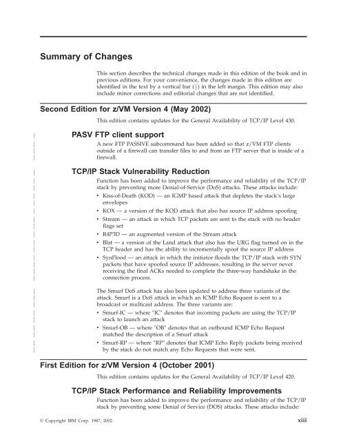 z/VM: TCP/IP User's Guide - z/VM - IBM