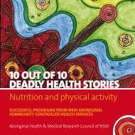 10 out of 10 deadly health stories - AH&MRC of NSW