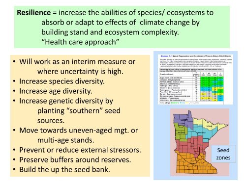 Climate change impacts and forest management