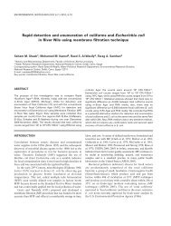 Rapid detection and enumeration of coliforms and Escherichia coli ...