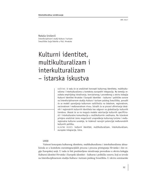 Preuzmite kompletan Äasopis broj 3 u PDF formatu - Portal kulture ...