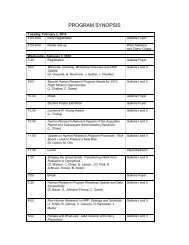 Download a printable version of the Program Synopsis - USRA