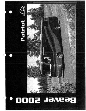 2000 Beaver Patriot Brochure PDF with Floorplans and Specs