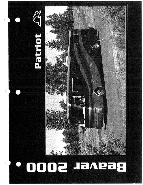 2000 Beaver Patriot Brochure Pdf With Floorplans And Specs