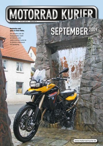 SEPTEMBER2009 - Motorrad-Kurier