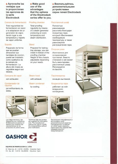 GASHOR - Cinch Bakery Equipment