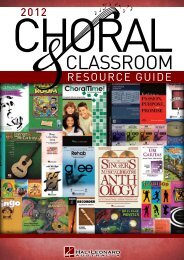 choral & claSSroom reSource guide - Hal Leonard Australia