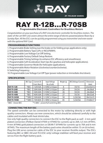 RAY ESC manual - Pelikan Daniel