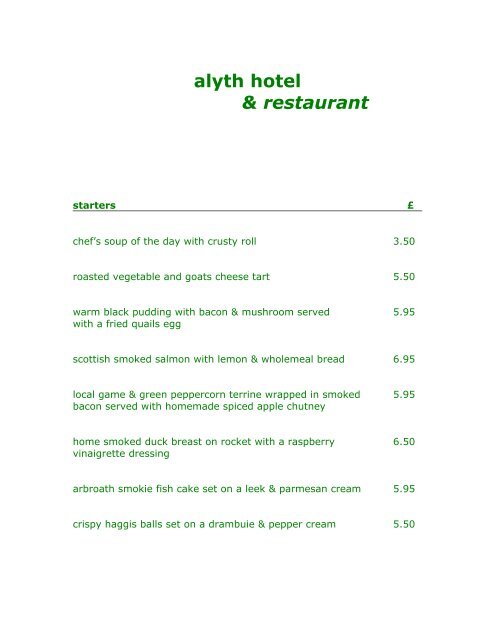 alyth hotel & restaurant - The Alyth Hotel